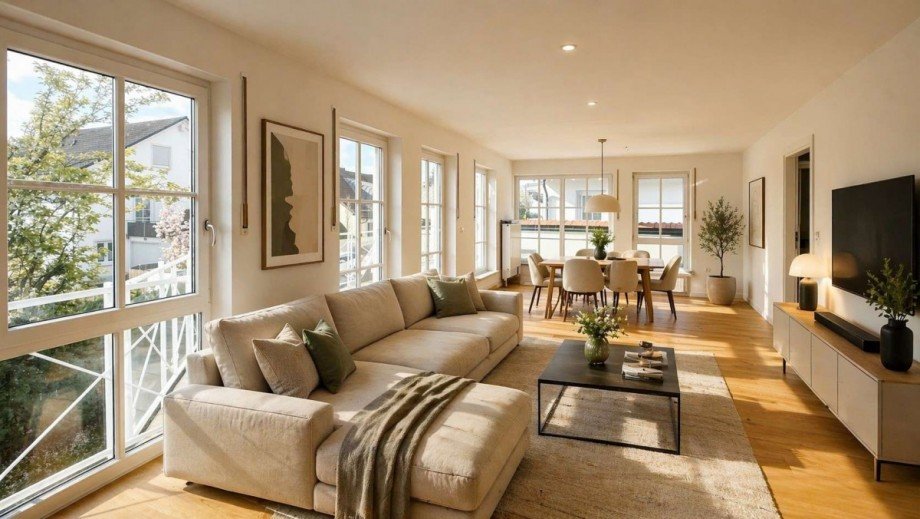 Wohnzimmer Staging Maisonettewohnung M�nchen