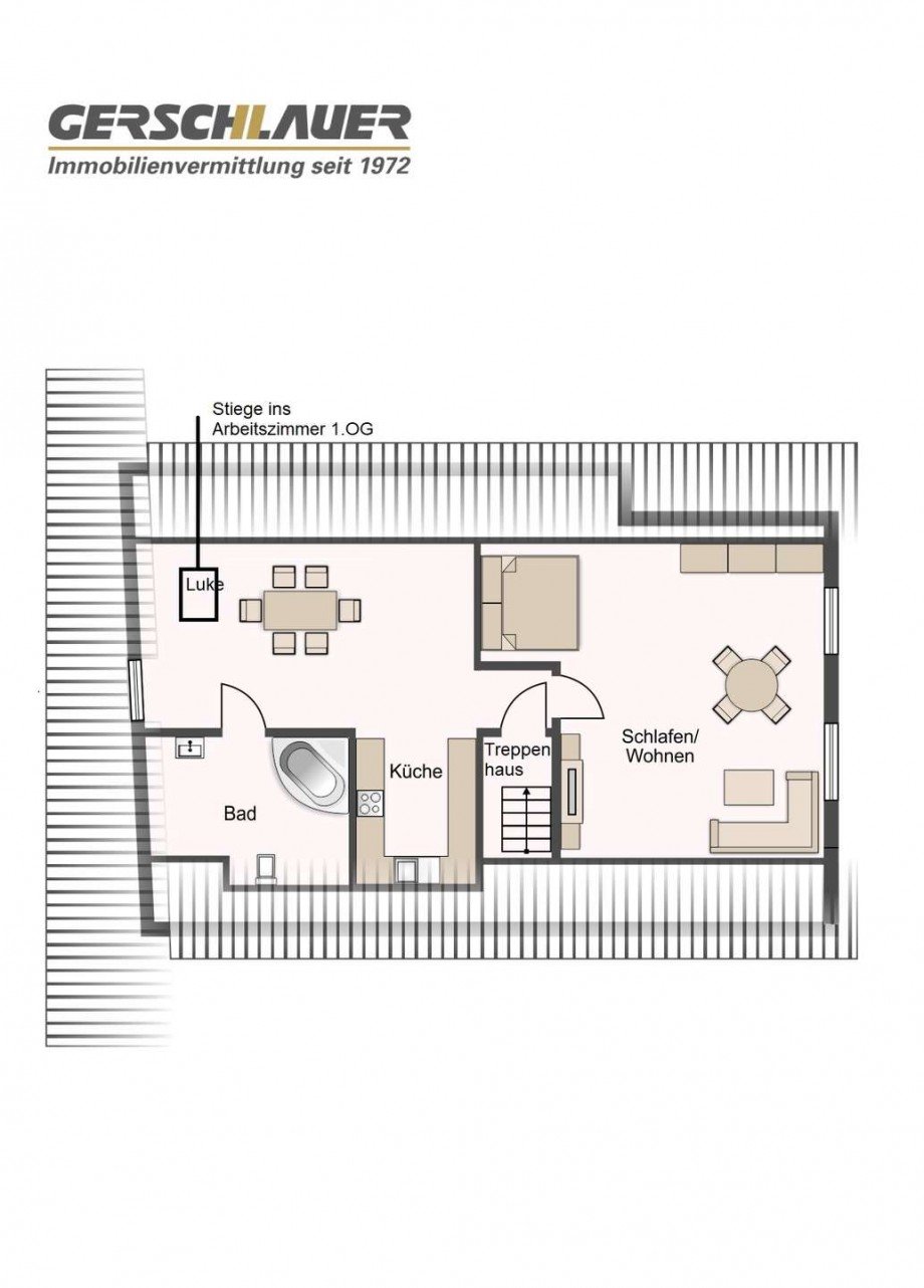 Grundriss Dachgeschoss Zweifamilienhaus Vaterstetten