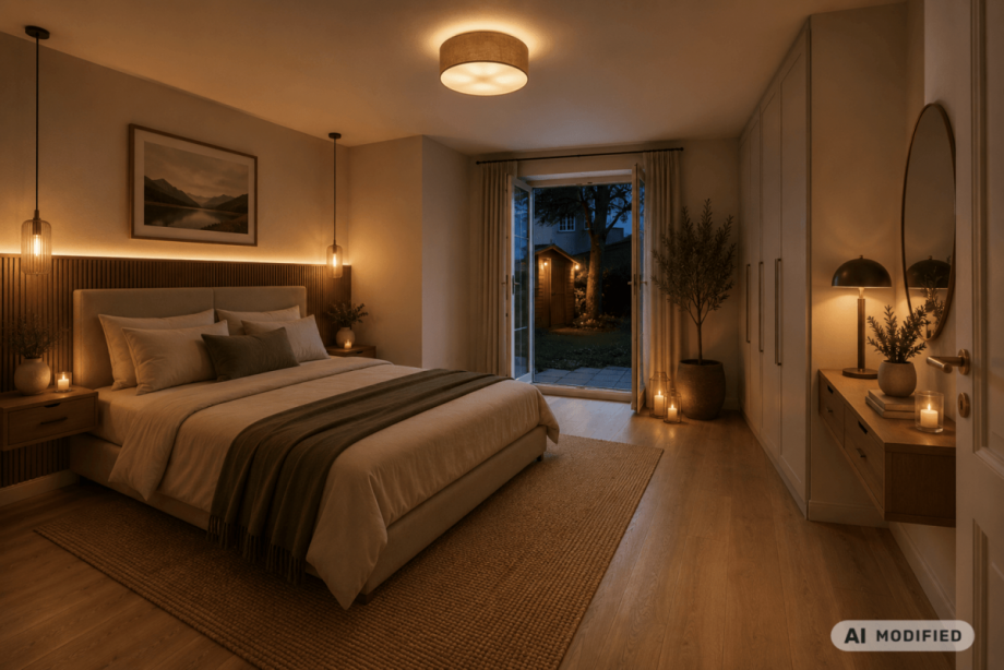 Schlafzimmer - KI-generiert Erdgeschosswohnung M�nchen