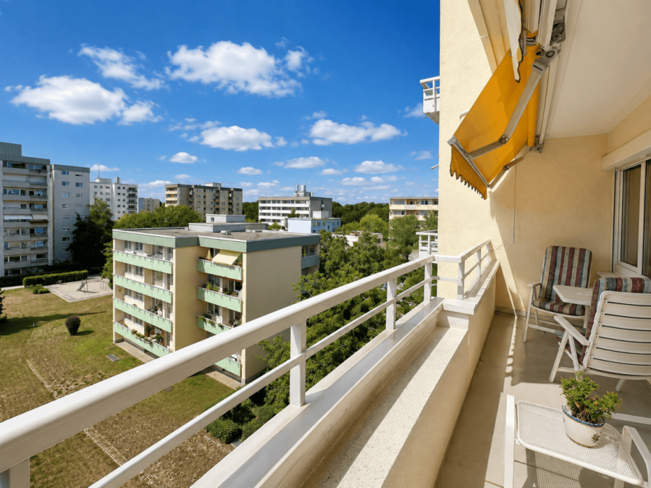 Blick vom Balkon Etagenwohnung M�nchen