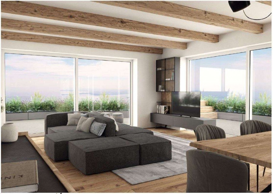 Visualisierung Wohnzimmer Villa Toscolano-Maderno